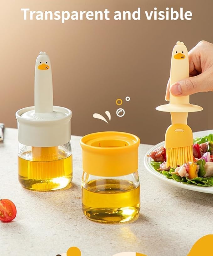2‑in‑1 Oil Dispenser Jar with Silicone Brush 200 ml